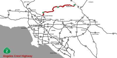 Mapa drogi chochoł Angeles 