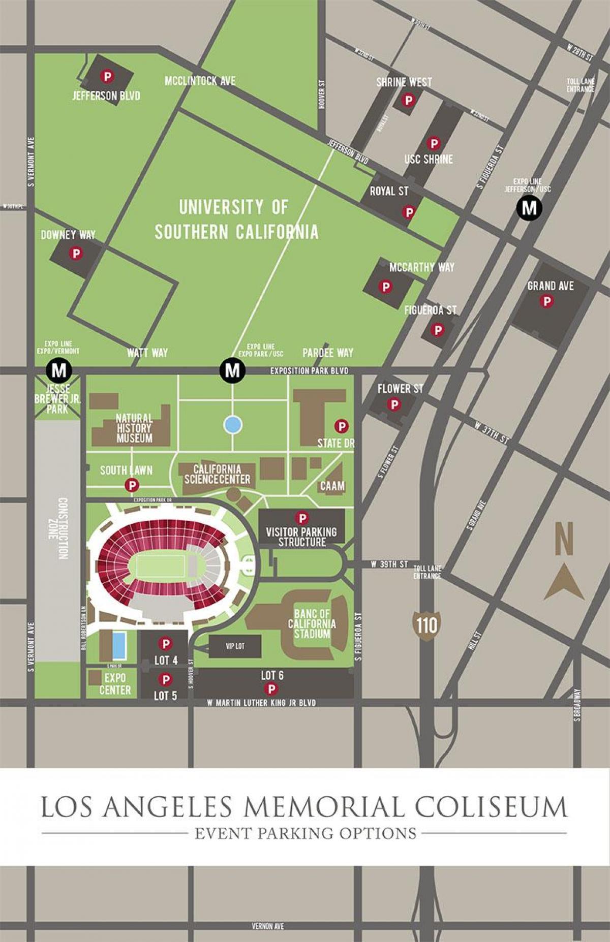 La-parking mapa Koloseum 