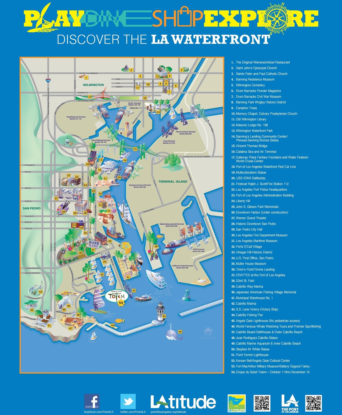 mapa portu w Los Angeles
