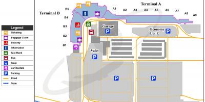 Mapa lotnisko Bob Hope 