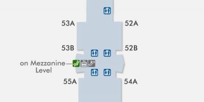 LAX terminalu lotniska mapie 5