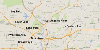 Mapa Echo-park Los Angeles