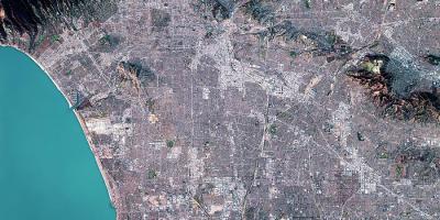 Mapa satelitarna Los Angeles 